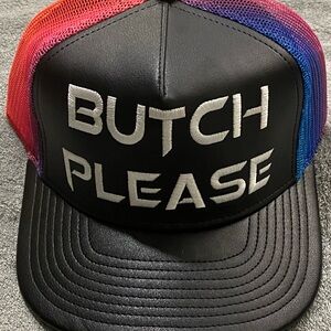 Multicolor Butch Please Adjustable Snapback Hat